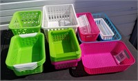 Large Lot Of Misc Organizer Baskets