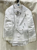 Little Boy's Size 5 FANCY White Suit