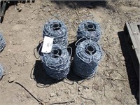 (4) Rolls Barbed Wire w/Factory Ends