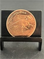 Parasaurolophus 1 Oz Copper Round