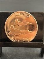 Air Force 1 Oz Copper Round