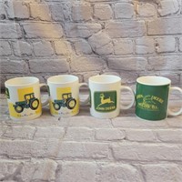 4 John Deere Mugs