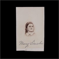 Mary Lincoln Signed CDV