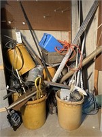 Scrap Metal in Corner of Basement