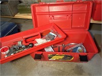 Red Toolbox with Contents of Misc. Tools