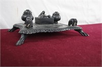 Early Hand Carved Asian Desk Pen & Ink Tray