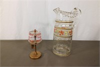 Lipstick Holder, Glass Pitcher