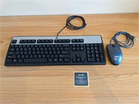 HP/Logitech Wired Keyboard & Mouse