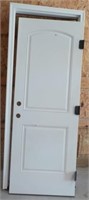 Exterior prehung 2 panel door.