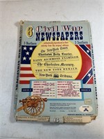 CIVIL WAR NEWSPAPER PRINTS & ABRAHAM LINCOLN LOT