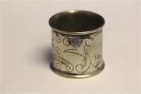 A Marked 833 Silver Napkin Ring