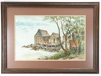 Grace Bilger Watercolor of Fish House