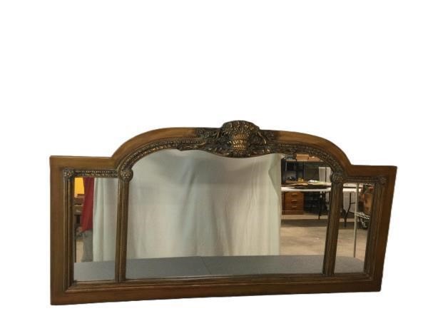 CARIE Gold Framed Mirror with White Cloth Cover