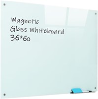 Magnetic Glass Whiteboard  36x60  Frameless