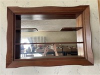Wooden Mirror Display Shelf