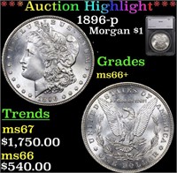 ***Auction Highlight*** 1896-p Morgan Dollar $1 Gr