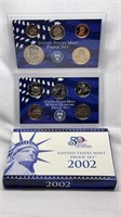 Of) 2002 US mint proof set