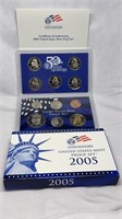 Of) 2005 US mint proof set