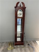 Grandfather Clock With Light and Mirror