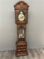 Beautiful Spanish Oak Grandfather Clock