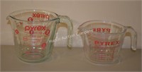 (K1) Pyrex 2c & 1c Glass Measuring Cups