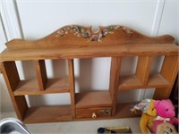 Wood Curio, Display Shelf