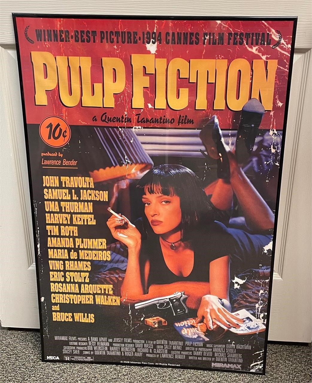 Vintage Pulp Fiction Framed 24” x 36” Poster
