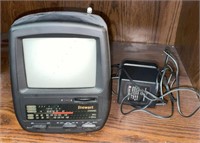 Stewart ST-4 AM FM Portable TV w Power Supply