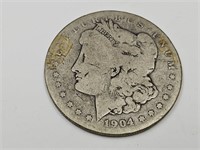 1904 Morgan Silver Dollar S Coin