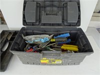 Tool box full of assorted hand tools - Mostly