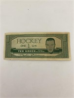 1960s Topps Hockey Bucks - Ted Green