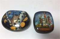 Two Hinged Lacquer Boxes