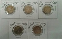 Lot 5 1 Pound Queen Elizabeth English Coins