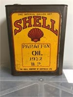 Shell paraffin oil 1 imperial gallon tin