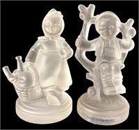 Goebel Frosted Crystal Figurines