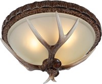 Antler Glass Semi Flush Mount