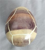 HEAVY MARBLE EGGS EDGED STONE PAPERWEIGHT3 INCH