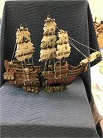 Incredible Sunken Ship Sculpture 2 Piece