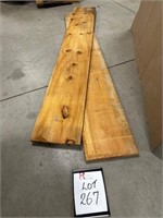 (2) 1" Pine Boards 9ft Long x 15" Wide