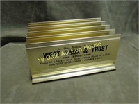 west texas bank letter holder goldtone metal
