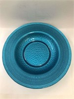 Large Blue Glass Bowl