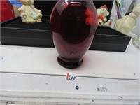 Red Ruby Glass  6 hx3 1/2 x 3 1/2