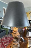 BRASS OWL LAMP