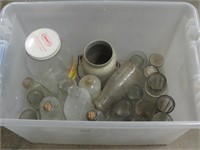 Selection of Jars, Bottles & Milk Bottles
