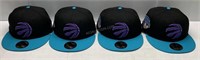 Sz 7-3/4 Lot of 4 NBA Toronto Raptors Hats - NEW