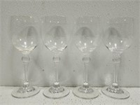 4pcs Gorgeous Stemmed Crystal Glasses