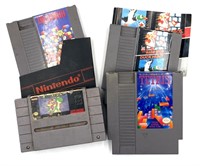 (3) Nintendo Game Cartridges (1) Super Nintendo