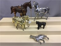 Vintage  Metal Horses