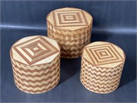 Wooden Geometric Nesting Boxes