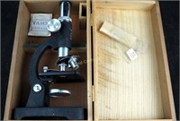 Vintage Tasco 100x 200x & 300x Microscope In Case